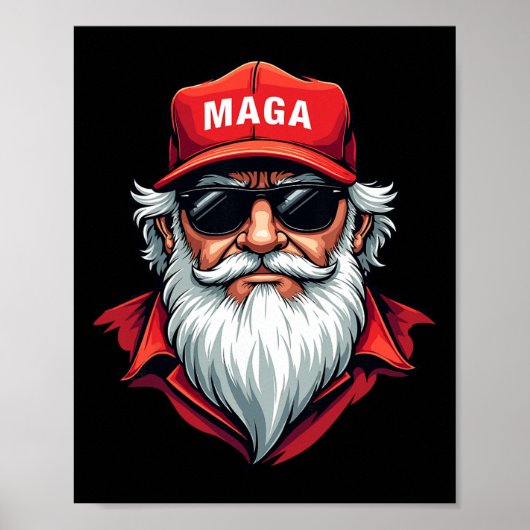 Grappige Donald Trump Kerstman Mega Kerst Holi Poster (Voorkant)