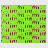 Grappige Donald Trump kerstvreugde voor de wereld Cadeaupapier (Vlak)