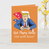 Grappige Donald Trump krijgt goede kaart om beter  (Gele Bloem)