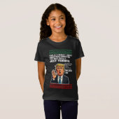 Grappige Donald Trump lelijke kersttrui parodie T-shirt (Voorkant volledig)