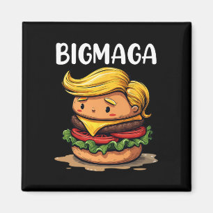 Grappige Donald Trump maakt Franse frietjes hambur Magneet