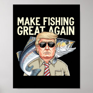 Grappige Donald Trump Maakt Vissen Groot Again Vis Poster