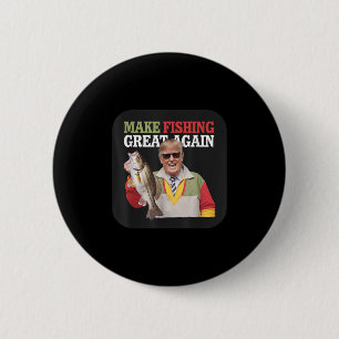Grappige Donald Trump Maakt Vissen Groot Again Vis Ronde Button 5,7 Cm