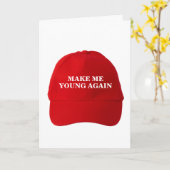 Grappige Donald Trump MAGA Verjaardag Kaart (Gele Bloem)