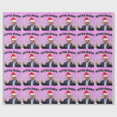 GRAPPIGE DONALD TRUMP MET KERSTMUTS  CADEAUPAPIER (Vlak)