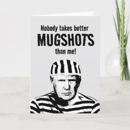 Grappige Donald Trump Mugshot Verjaardag Kaart
