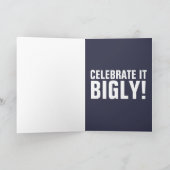 Grappige Donald Trump NIEUWJAARS Kaarten, BIGLY! Feestdagen Kaart (Binnen)