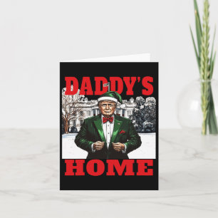 Grappige Donald Trump Papa is thuis Witte Huis Ker Kaart
