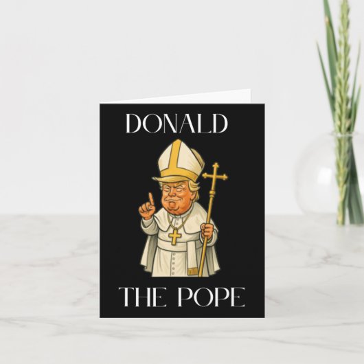 Grappige Donald Trump Pope Kaart (Voorkant)