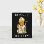 Grappige Donald Trump Pope Kaart (Gele Bloem)