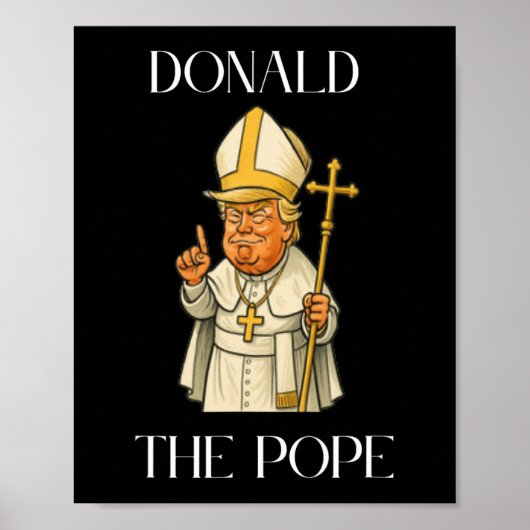 Grappige Donald Trump Pope Poster (Voorkant)