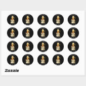 Grappige Donald Trump Pope Ronde Sticker (Vel)