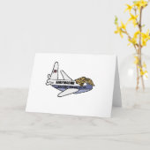 Grappige Donald Trump Presidential Airplane Kaart (Gele Bloem)