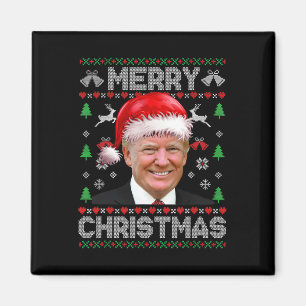 Grappige Donald Trump Prettig Kerstmis Familie Lel Magneet