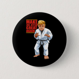 Grappige Donald Trump Republikein - Jiu-jitsu en B Ronde Button 5,7 Cm