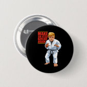 Grappige Donald Trump Republikein - Jiu-jitsu en B Ronde Button 5,7 Cm (Voorkant /achterkant)