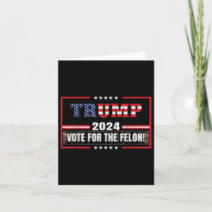 Grappige Donald Trump supporter 2024 stem voor de Kaart