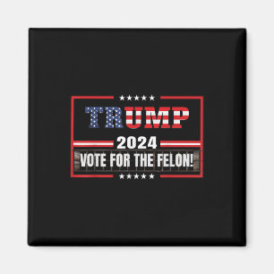 Grappige Donald Trump supporter 2024 stem voor de Magneet