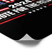 Grappige Donald Trump supporter 2024 stem voor de Poster (Hoek)