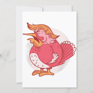 grappige donald trump thanksgiving kalkoen roze kaart