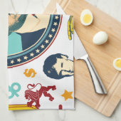 grappige donald trump theedoek (Quarter Fold)