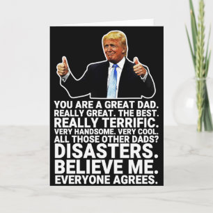 Grappige Donald Trump Vaderdag Kaart
