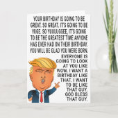 Grappige Donald Trump Verjaardag Kaart (Voorkant)