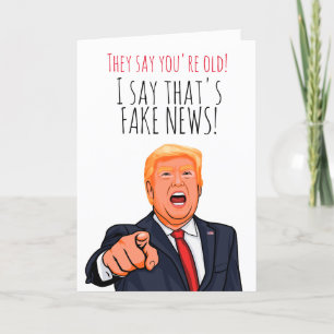 Grappige Donald Trump Verjaardag Kaart