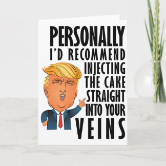 Grappige Donald Trump Verjaardag Kaart