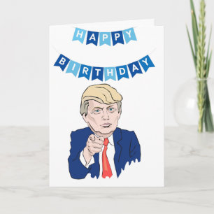 Grappige Donald Trump Verjaardagskaart Kaart