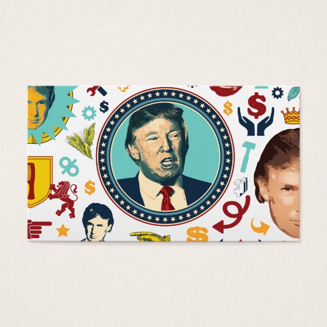 grappige donald trump visitekaartjes (Voorkant)