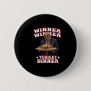 Grappige Donald Trump Winnaar Turkije Diner Tha Ronde Button 5,7 Cm