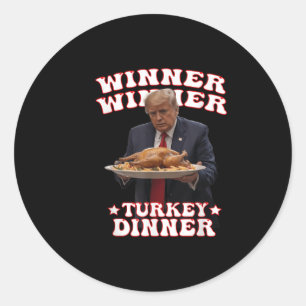 Grappige Donald Trump Winnaar Turkije Diner Tha Ronde Sticker