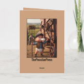 Grappige donkere humor baby's eerste stapjes kaart (Achterkant)