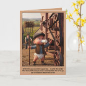 Grappige donkere humor baby's eerste stapjes kaart (Gele Bloem)