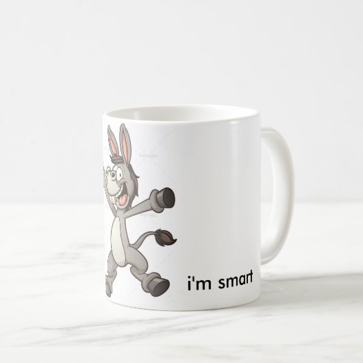 grappige donkey-mok koffiemok (Voorkant rechts)