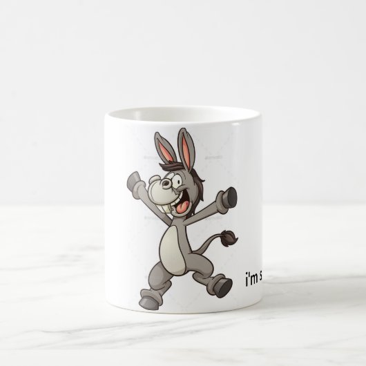 grappige donkey-mok koffiemok (Center)