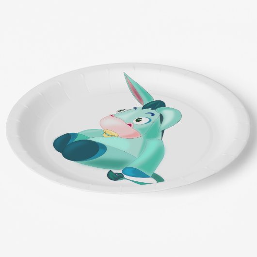 Grappige Donkey Paper Borden Papieren Bordje (Gekanteld)