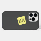 Grappige Don't Forget Sticky Note Herinnering iPhone Hoesje (Achterkant horizontaal)