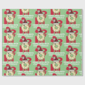 Grappige Don't Open tot Kerstmis Donut Cadeaupapier (Vlak)