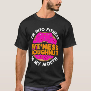 Grappige donut donut ik ben in fitness t-shirt
