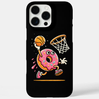 Grappige Donut Dunking Basketbal Voedsel Kampioen  iPhone 16 Pro Max Hoesje