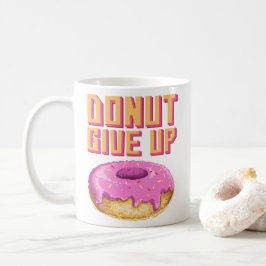 Grappige Donut Geef Niet Op Koffiemok