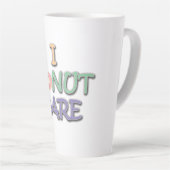 Grappige Donut Grap typografie ontwerp I Don't Car Latte Mok (Rechterhoek)