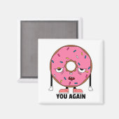 Grappige donut koelkast magneet (Voorkant / Achterkant)