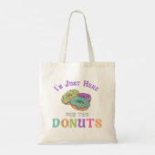 Grappige donut liefhebber citaat tote bag (Achterkant)