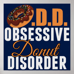 Grappige Donut Liefhebber Poster