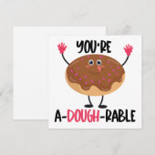 Grappige Donut-speling Notitiekaartje (Voorkant / Achterkant)