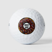 Grappige donut sweet spot golfballen (Voorkant)