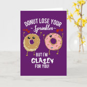 Grappige Donut Uitspraken Wenskaart Kaart (Gele Bloem)